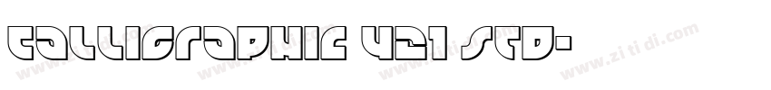 Calligraphic 421 Std字体转换
